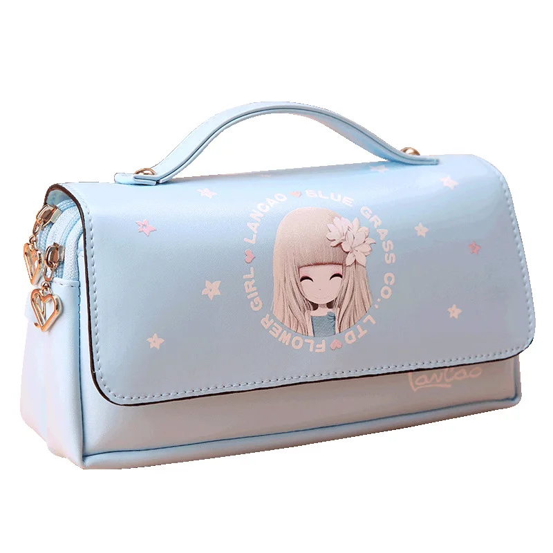Милый чехол для карандашей Kawaii девочек многофункциональная сумка ручек