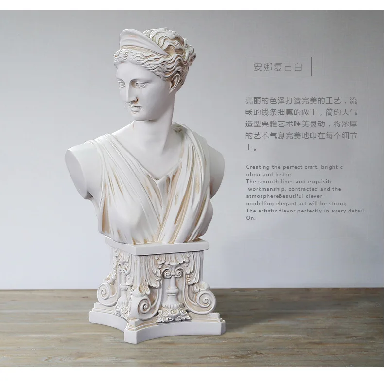 Статуэтка в европейском стиле для украшения дома статуэтка из смолы пластырь