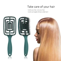 2pcs detangling hair brush girls massage comb women wet curly detangle hair brush salon hair styling tools large plate combs