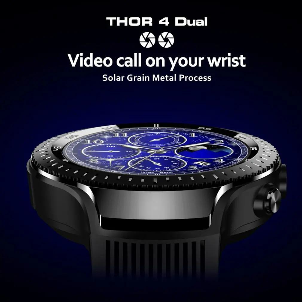Zeblaze THOR 4 Dual 4G SmartWatch 5.0MP + двойная камера 1 &quotAOMLED GPS/GLONASS Гб 16 Смарт часы для