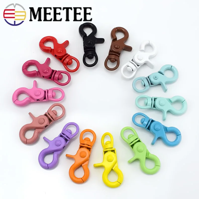 Meetee 5/10 шт 20х43 мм цветной брелок с пряжкой замок Омаров DIY украшения ручной работы