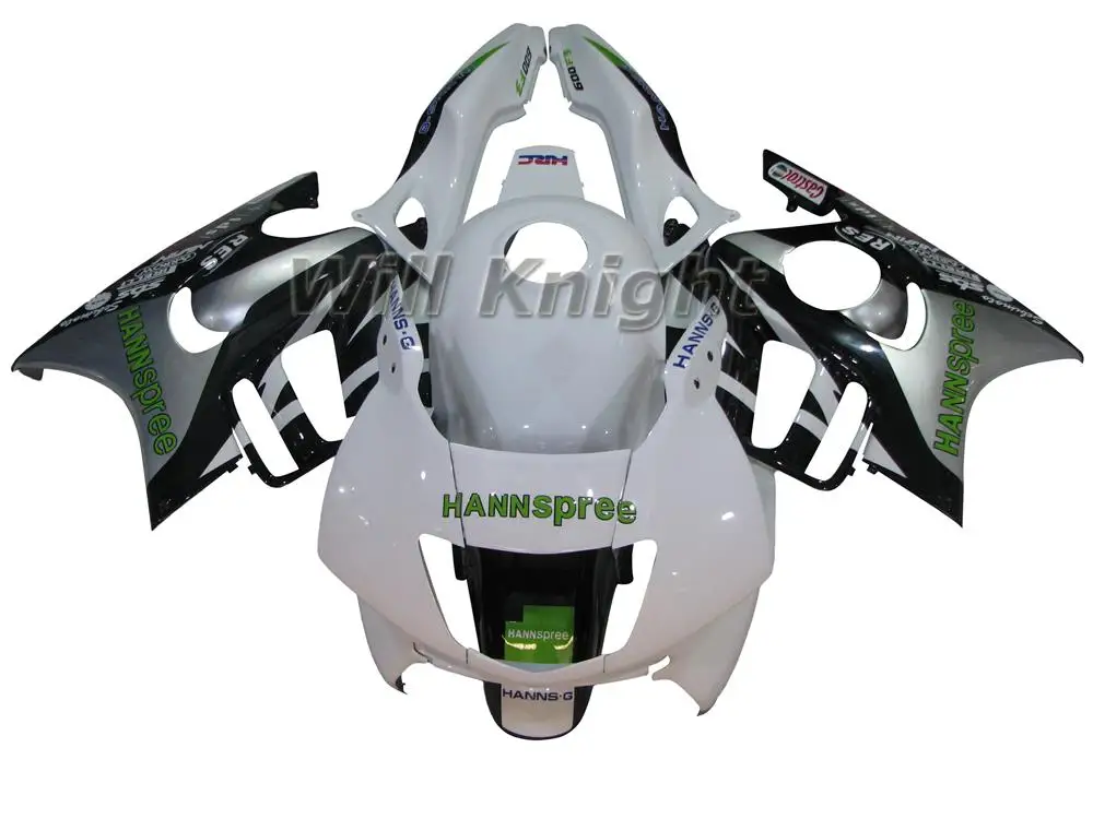 

Injection ABS Plastic Motorcycle Body Fairing Kit Set for Honda CBR600 F3 1997 1998 White Black