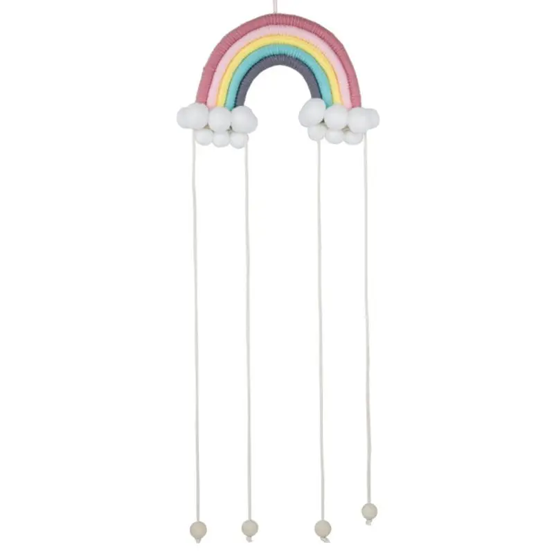 

Nordic Rainbow Handmade Weaving Ornament Kids Room Wall Hanging Home Decoration Accessories A2UB