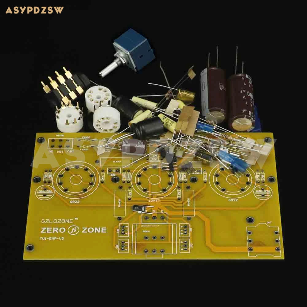 TU1 EMP V2 6922 + 12AT7 ламповый усилитель для наушников PCB/DIY Kit/готовая плата (без
