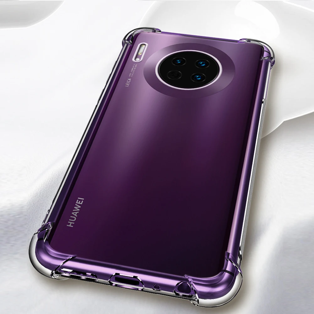 Мягкие прозрачные чехлы из ТПУ на заднюю панель телефона чехол для huawei mate 30 pro lite