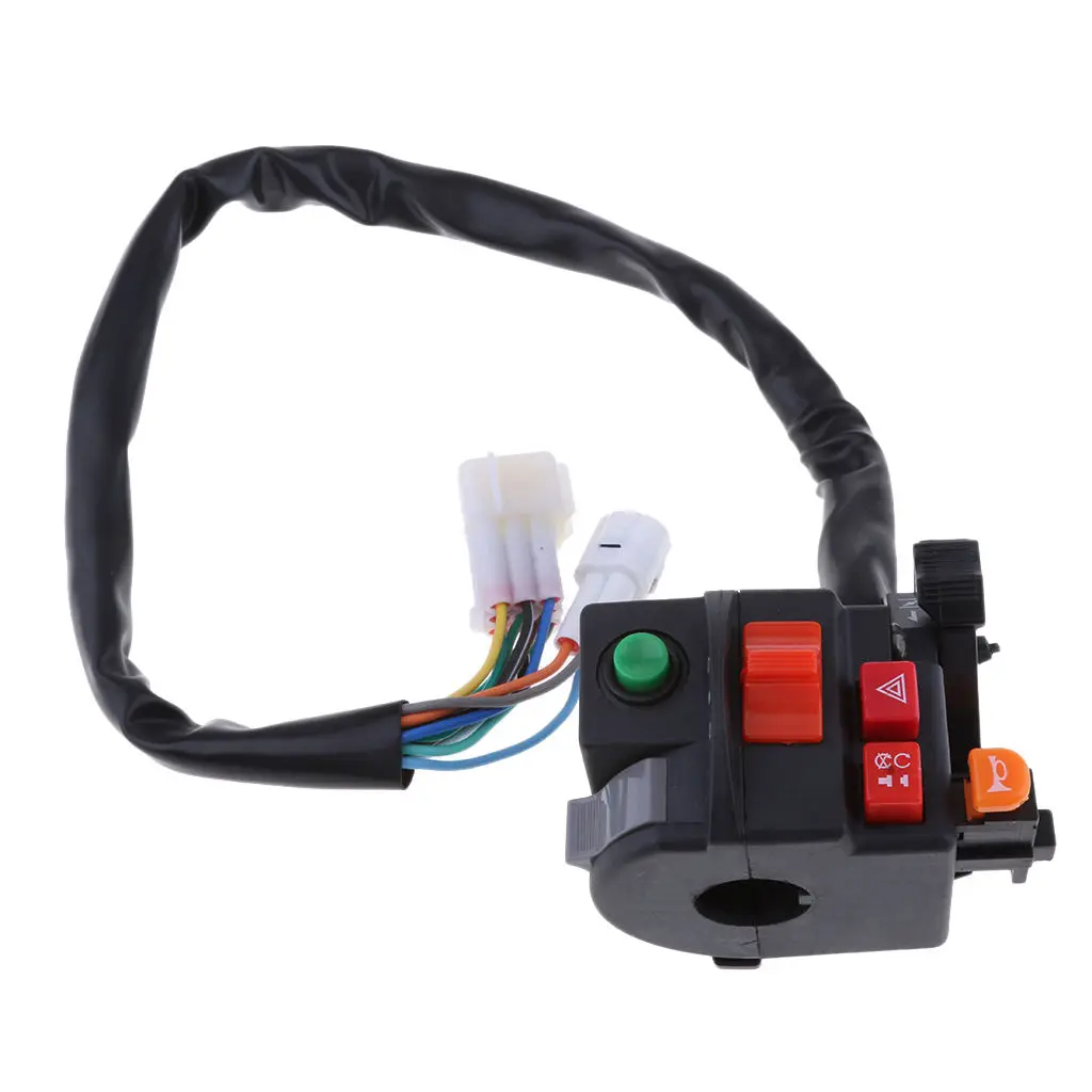 

Black 7/8' 22mm Handlebar Horn Turn Signal Light Start Control Switch for Honda