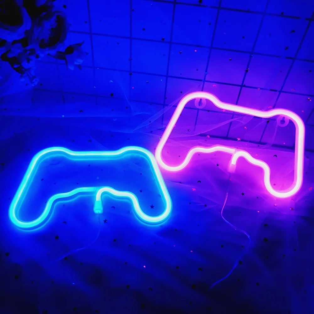 Светодиодная неоновая подсветка для геймпада неосветильник светильник с