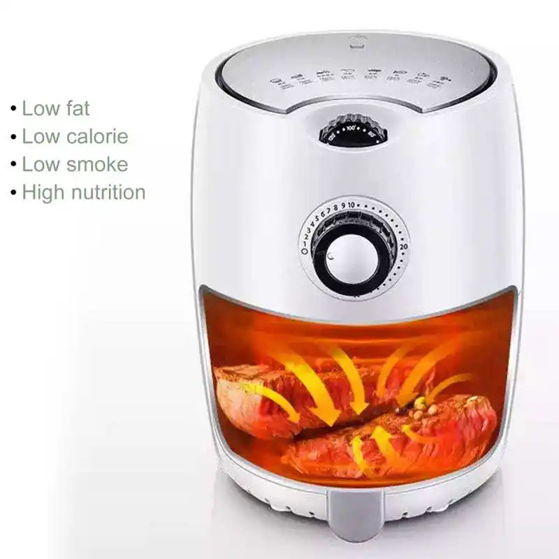 

2.2L Electric Fryer 1000W Multifunction Oil Free Frying Machine Kitchen Accessory Food Fries Machine