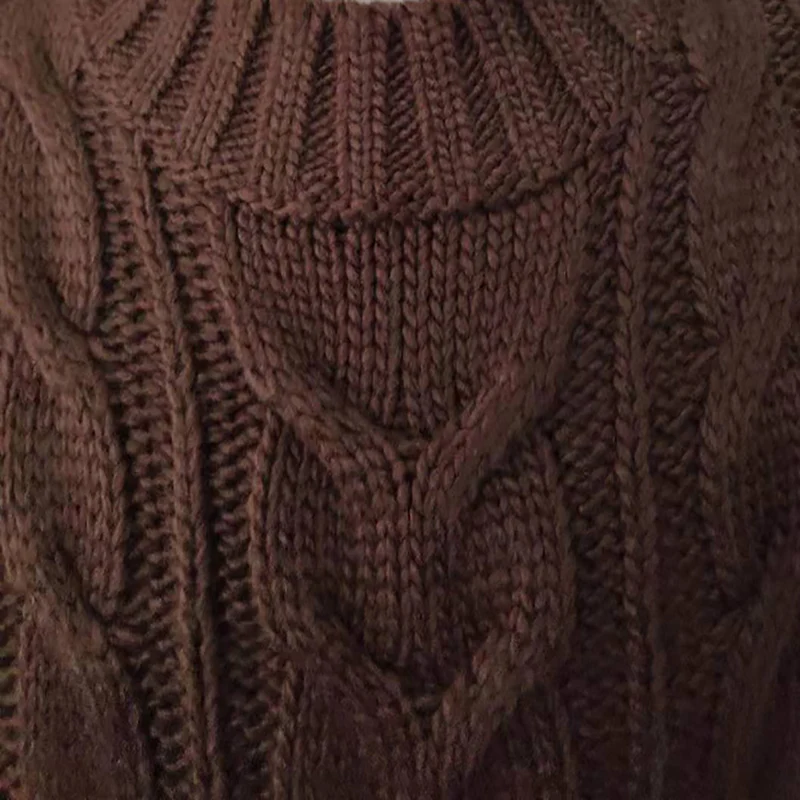 Зима большой размер женский свитер 2020 толстый теплый высокий воротник с длинными