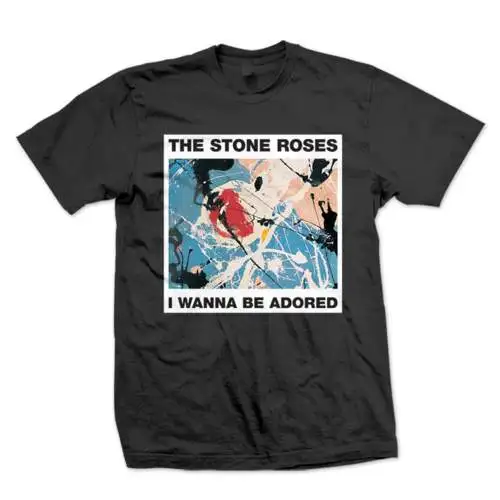 Мужская летняя футболка Stone Roses я хочу обожал музыки футболки Camisetas рубашка