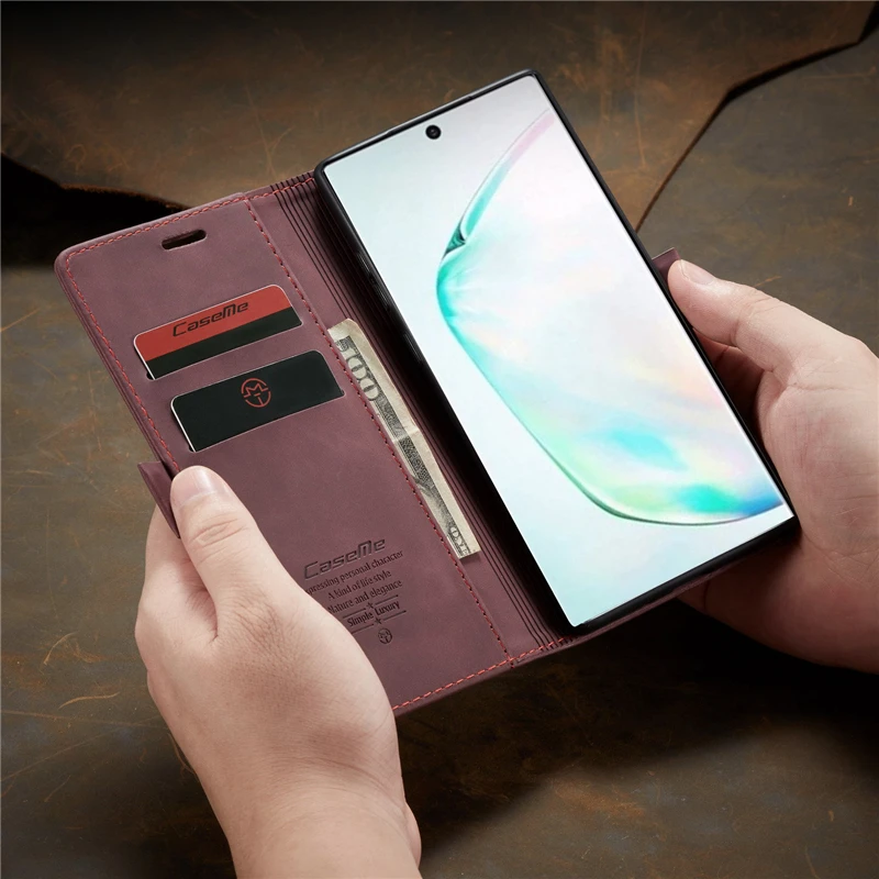 Note10 чехол для samsung Galaxy Note 10 Plus кожаный чехол держатель для карт книжка откидная крышка для Galaxy samsung Note 10 Pro кошелек Чехол