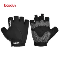boodun summer men women cycling gloves half finger road mountain bike bicycle gloves shockproof gym sport fingerless gloves