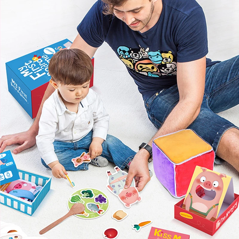 Детские настольные игры бумажные ранние Ранние обучающие для детей забавные