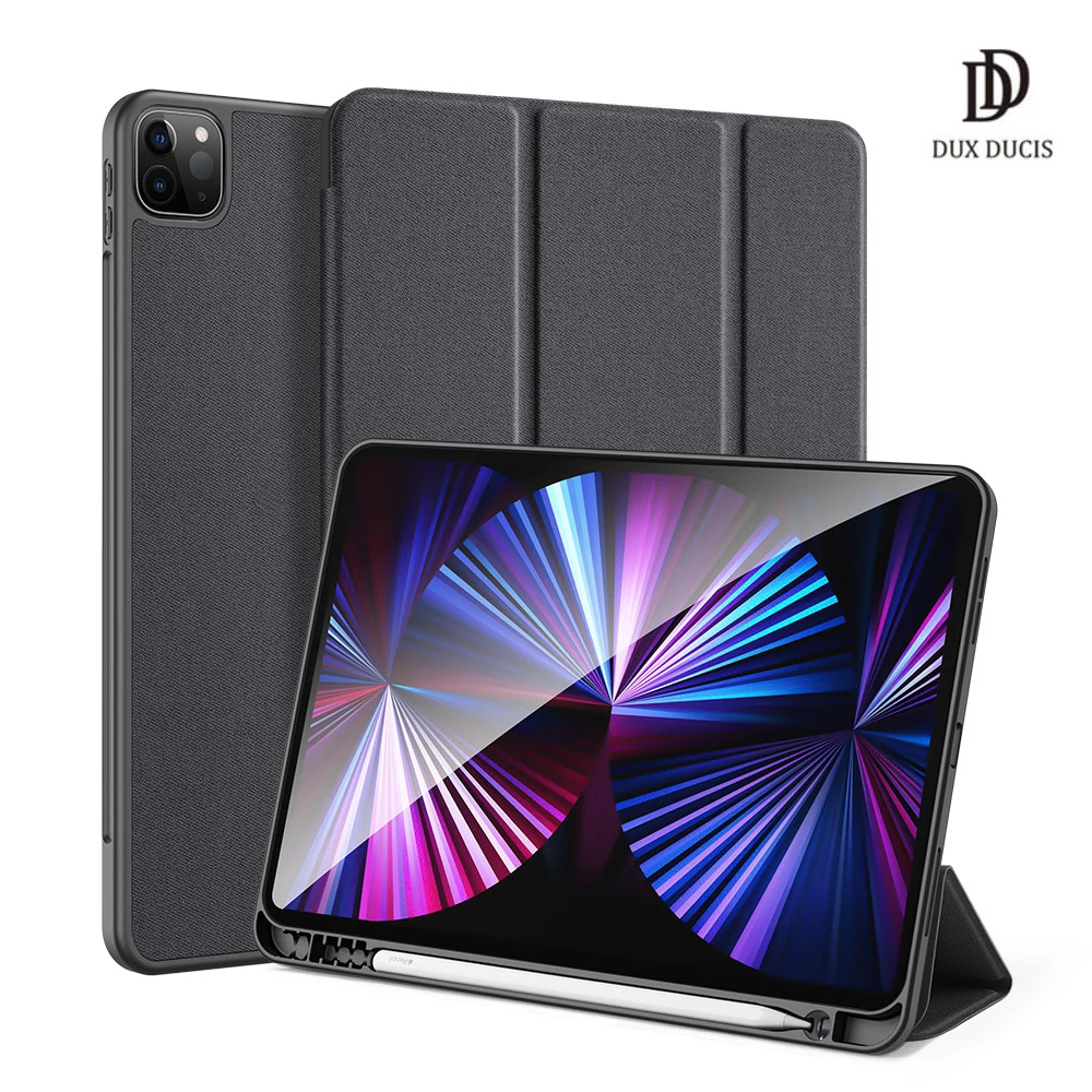 

Tablet Leather case for iPad Pro 11 2020 Case Smart Sleep Wake DUX DUCIS DOMO Series Trifold Protective Case with Pencil Holder