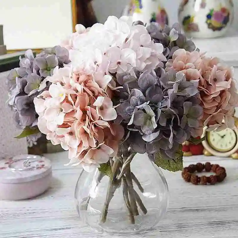 Имитация в европейском стиле маленькая искусственная Гортензия пион семейная