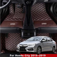 car floor mats for honda city 2015 2016 2017 2018 2019 auto interior accessories car styling customs rug foot carpets