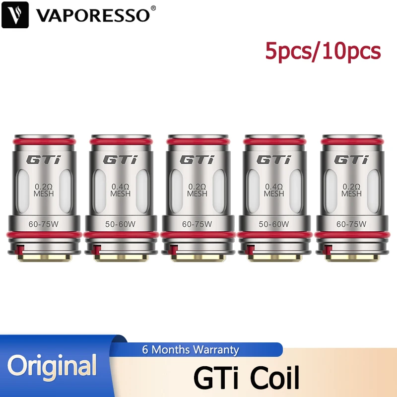 5 шт./10 шт. Vaporesso GTi сетчатая катушка 0.2ohm 0.4ohm испаритель для электронной сигареты