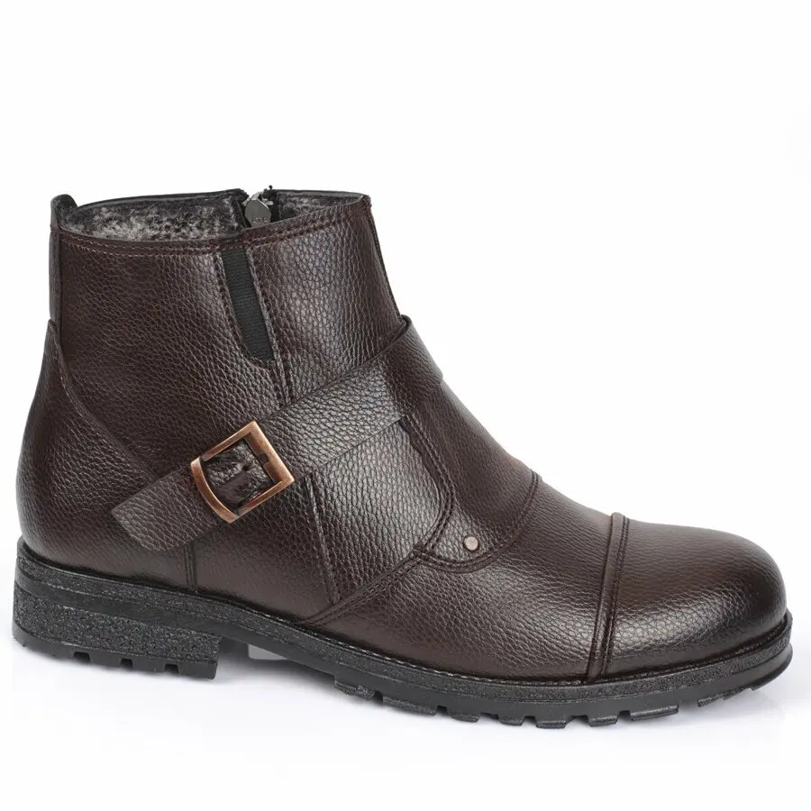 

Men Boots Daxtors D804 Daly Fur Cold Proof Male Boots Brown