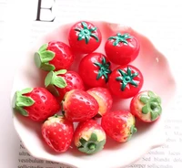 3d fruits resin cabochon kawaii simulation tomatoes strawberry diy scrapbooking jewelry charms accessories
