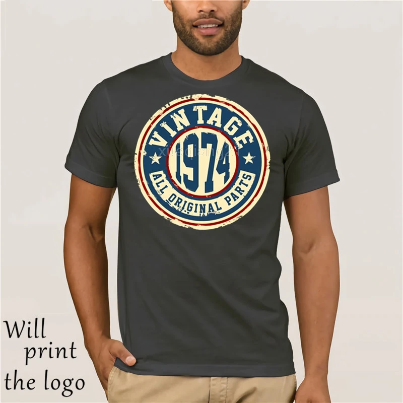Hot prices born in 1974 made 43rd year birthday age present gift new super black ali t shirt hip-hop jersey men free shipping | Мужская