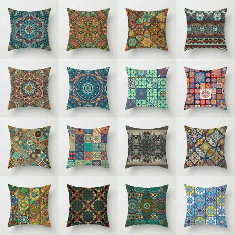 Домашний чехол подушка Ретро Чехол для дивана декоративная из полиэстера с