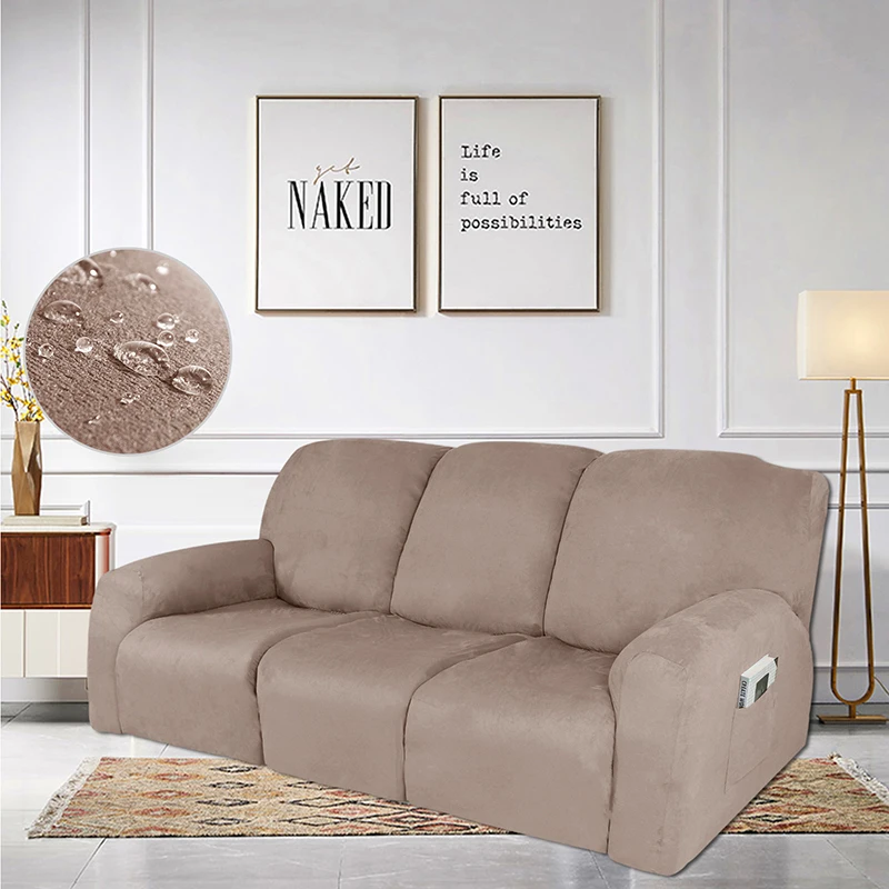 

7 Color Household Items Sofa Covers Elastic Materials Skin Protection Pet Recliner Covers Sofa Armchairs Home Textile Products