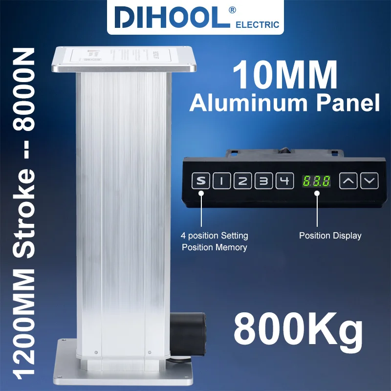 DHLC7180 алюминиевая панель ход 1200 мм рабочая нагрузка 800 кг подъемный стол линейный