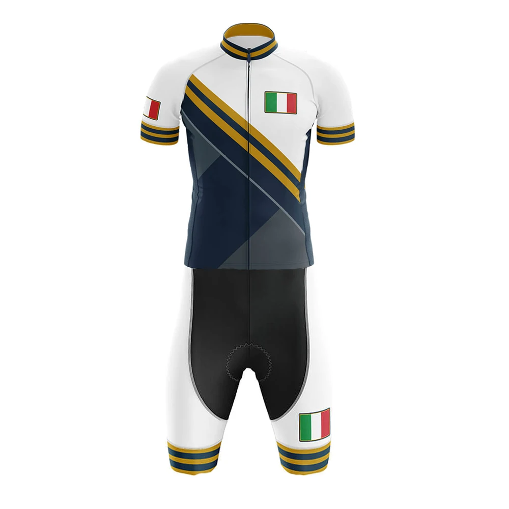 Итальянский костюм для триатлона велосипедный комплект из Джерси мужской