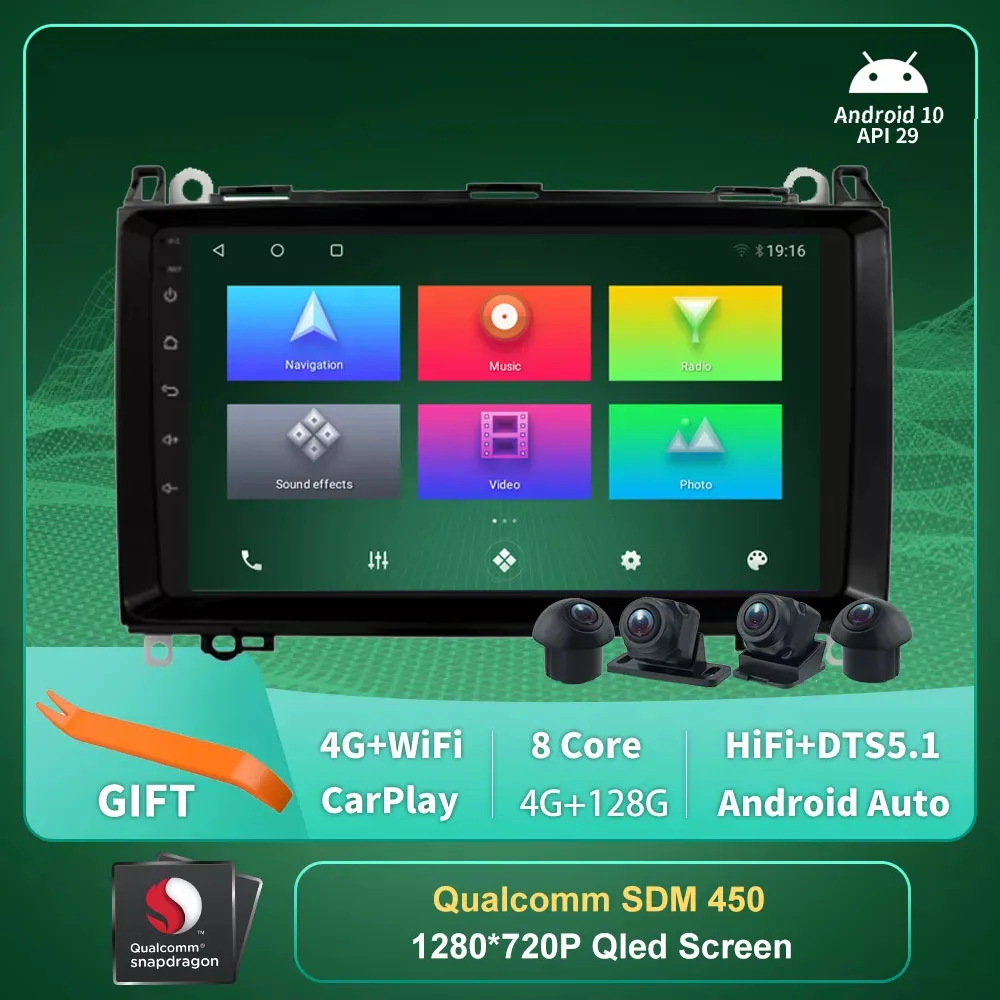 

Автомагнитола на Android для Mercedes Benz B200 2008-2011 Vito 2009-2016 Viano 2009 + 2din, Авторадио, мультимедийный плеер, навигация GPS