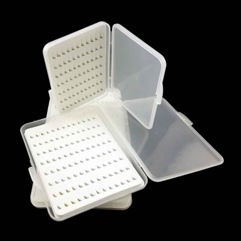 Transparent Fly Fishing Flies Box With Foam Portable Flying Fishhook Case Lure Tackle Boxes Accessories | Спорт и развлечения