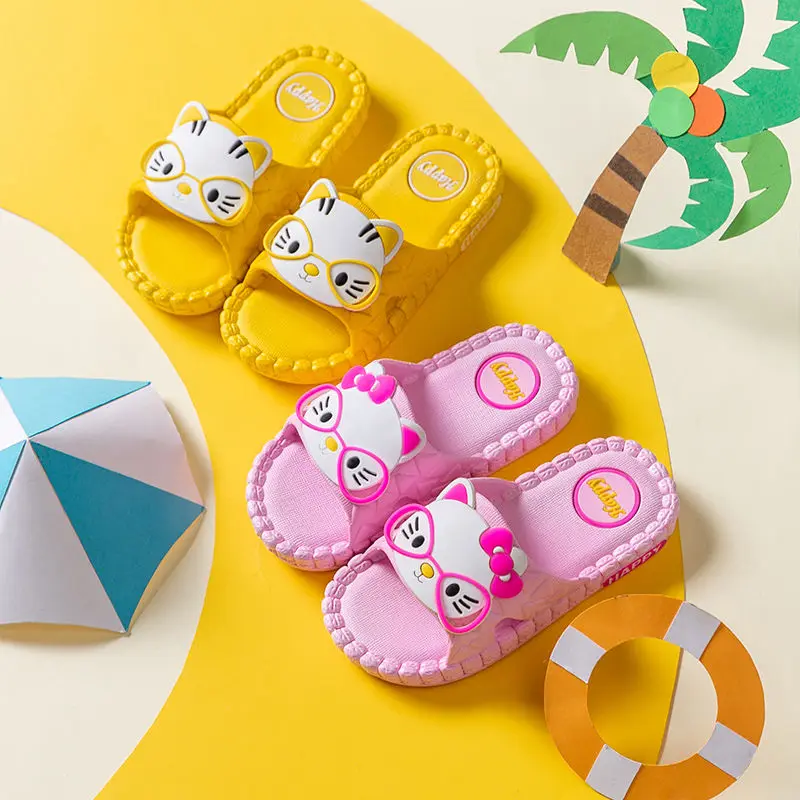 

High Quality Children Indoor Shoes Home Casual Slippers Kid Boys Girl Family Bedroom Shoes Summer Children Beach Wear Sandals