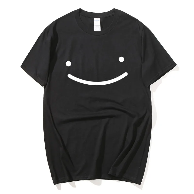 

Dream Smp Smile T-Shirt Summer Men Shirts Harajuku Tee Shirt Hip Hop Unisex Streetwear Tshirts Kawaii Clothing Anime Shirt