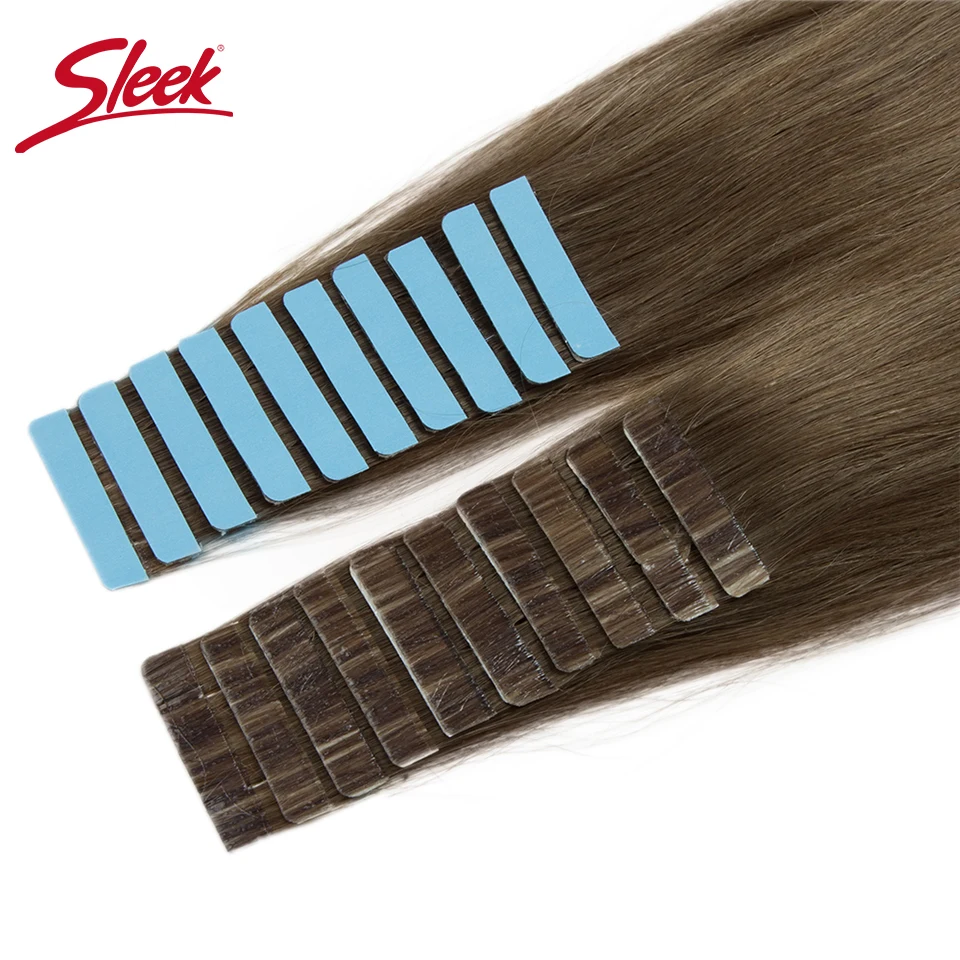 Гладкие перуанские прямые человеческие волосы для наращивания на ленте среднего и коричневого цвета для 4 #8 #10 #16 # оранжевые толстые волосы ... от AliExpress WW
