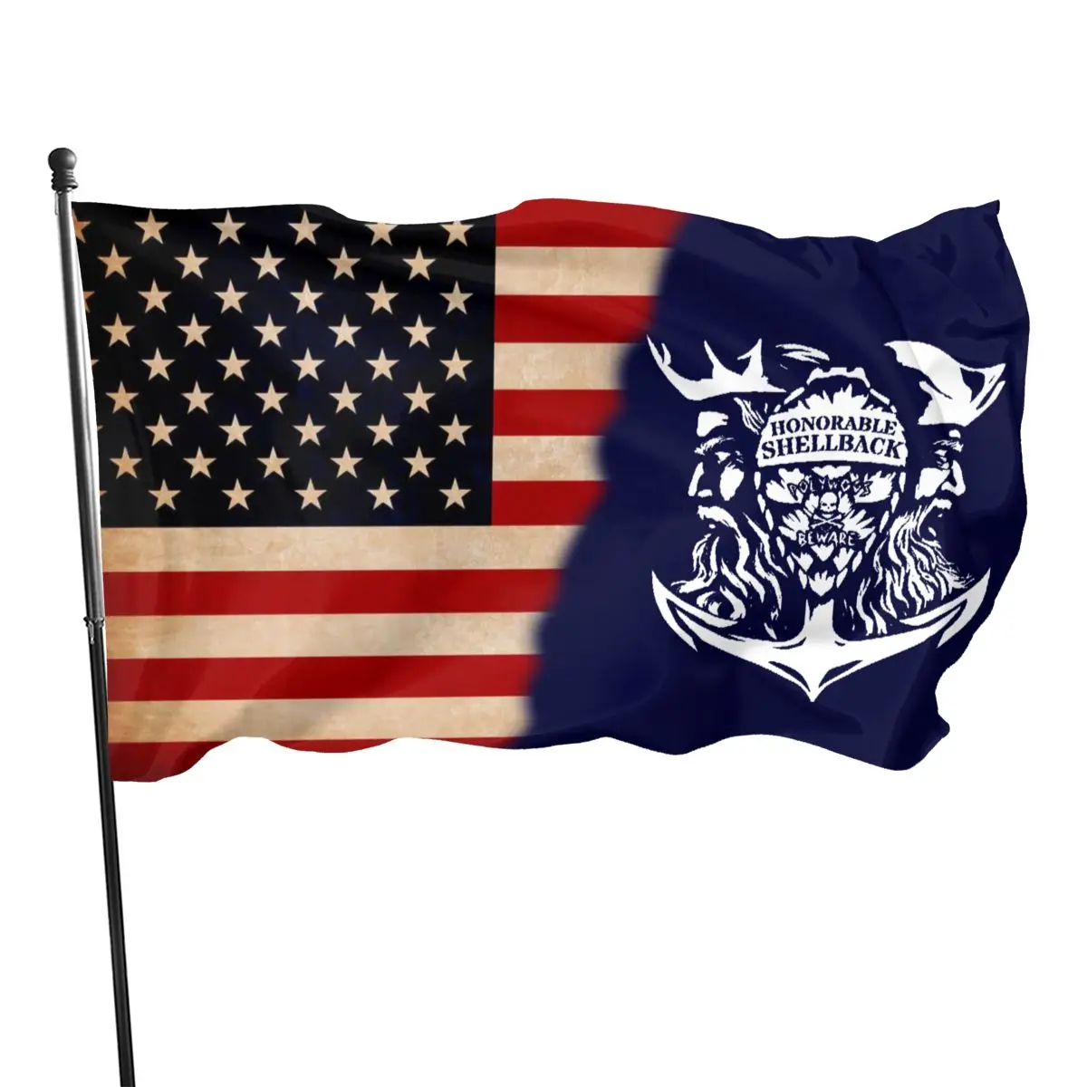 

Navy Shellback Veteran Flag 3x5 Feet Home Decoration, Outdoor Decoration, Anniversary Decoration｠