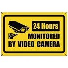 Металлический плакат с сигнализацией для видеокамеры