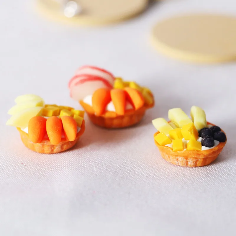1/12 миниатюрный кукольный домик лоток для пирога с черникой манго яблоком