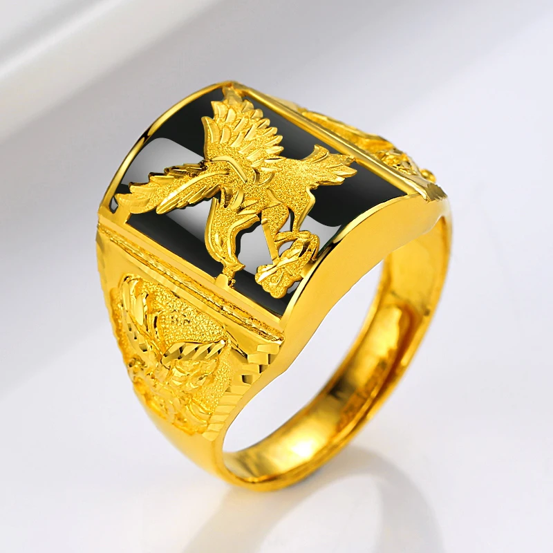 Мужское кольцо в стиле панк рок с черным камнем|Кольца| |