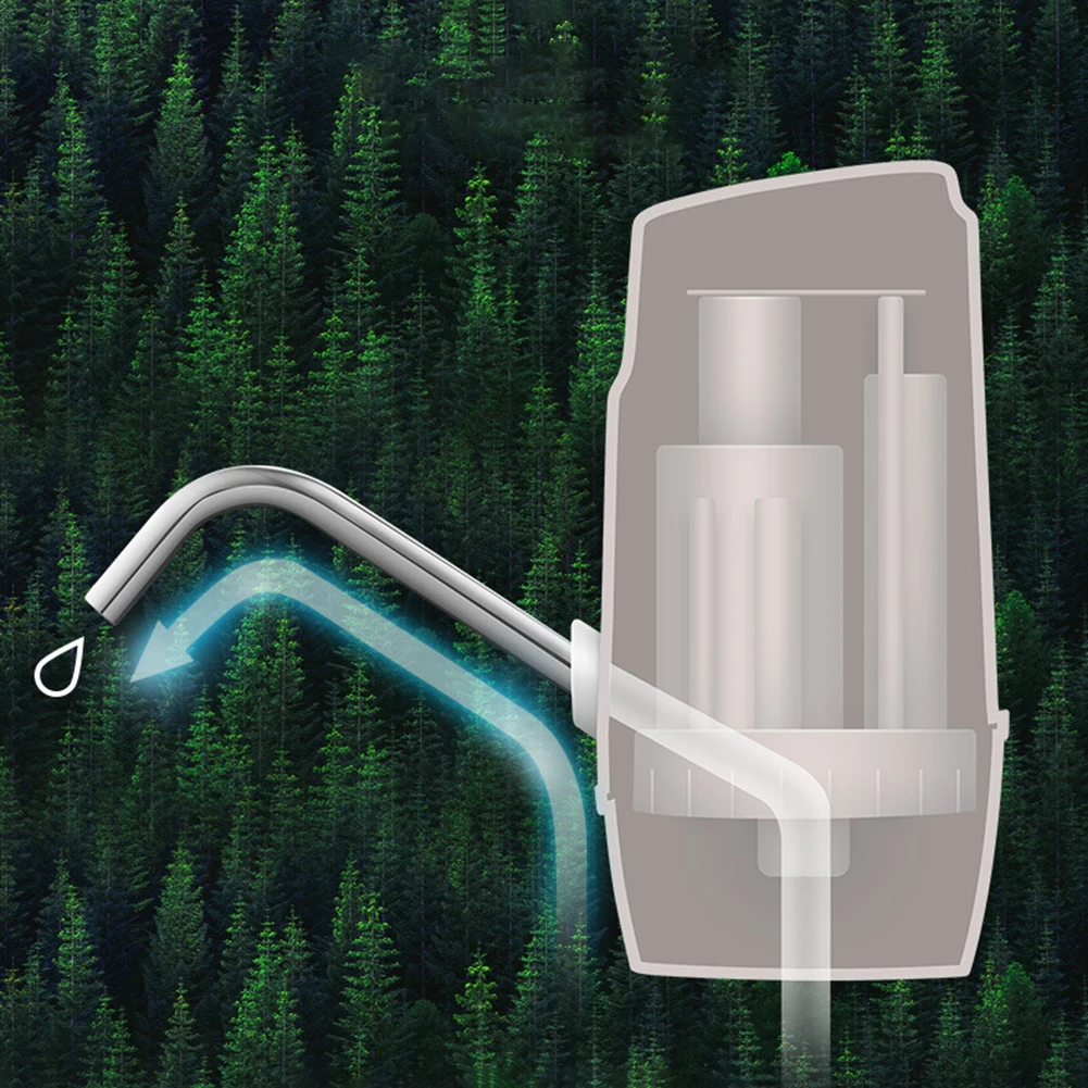 Насос водный для дома и офиса автоматическая помпа питьевой воды с USB-зарядкой