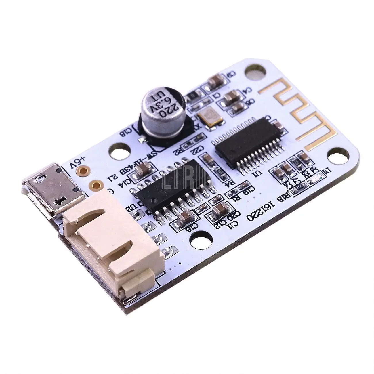 

LTRIG custom 1Pcs DC 5V Micro USB Power 3W+3W Bluetooth 4.0 Audio Receiver Board Wireless Digital Mini Amplifier Module