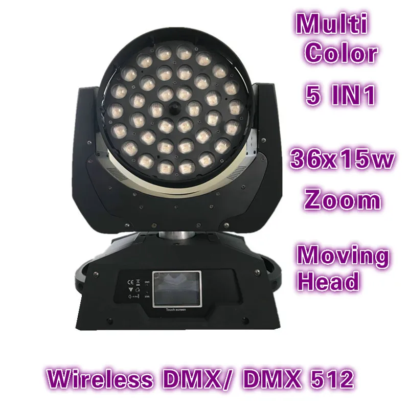 H (4/Лот + чехол) Infinite dj светильник ing 36x15 Ватт rgbwa 5in 1 красочный луч led wash zoom moving head