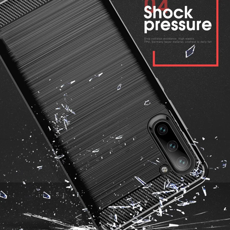 Противоударный чехол бампер для Samsung Galaxy Note10 Pro Note9 Note8 7 из углеродного волокна с