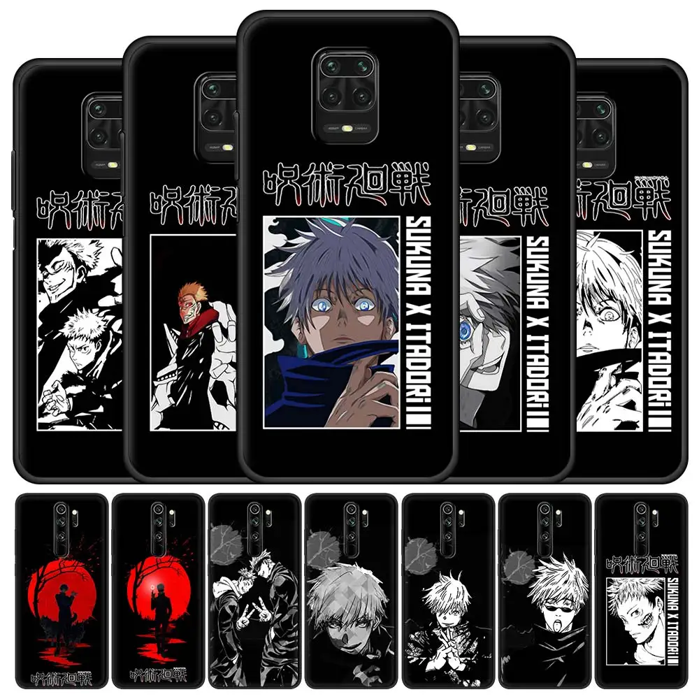 

Jujutsu Kaisen Anime Gojo Satoru For Xiaomi Redmi Note 9S 8 Pro 8T 9 7 7A 8A 9A 9C 6A Silicon Case For Redmi Note 10 Pro Cover