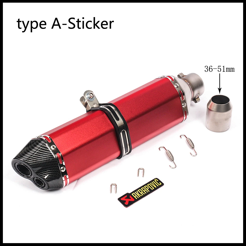 Мотоцикл Akrapovic выхлопная труба Универсальный мотоциклетный крест глушитель скутер Escape для KTM питбайк для KAWASAKI Ninja 300 R3 PCX 150