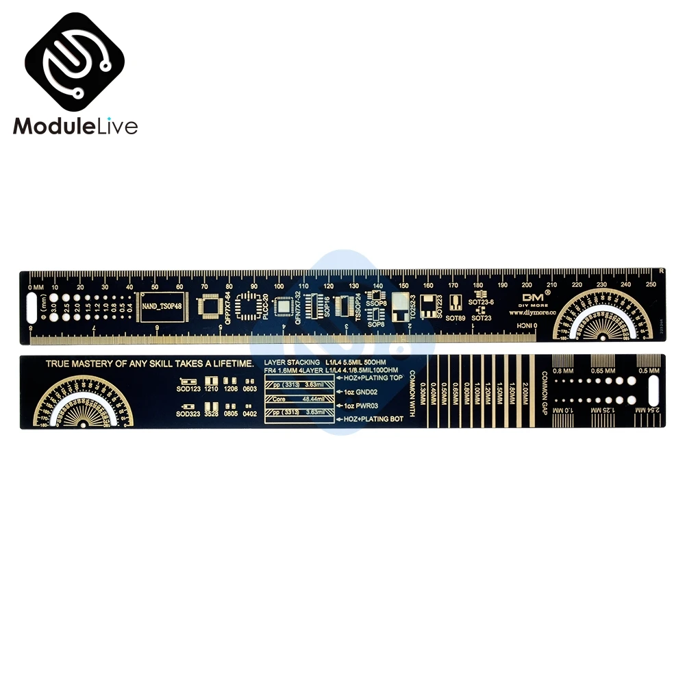 Рефлекторная линейка PCB 25 см v2 8 &quotPCB упаковочные блоки для электронных инженеров