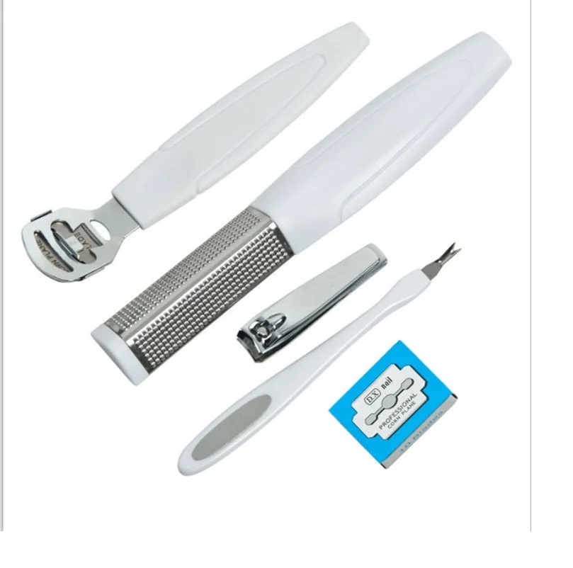 Инструмент для отшелушивания мозолей набор ножей педикюра ног пилка кожи 5 в 1