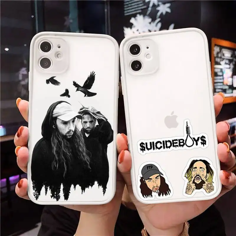 

Suicideboys FTP G59 Phone Case For iPhone 12 11 Mini Pro XR XS Max 7 8 Plus X Matte transparent White Cover