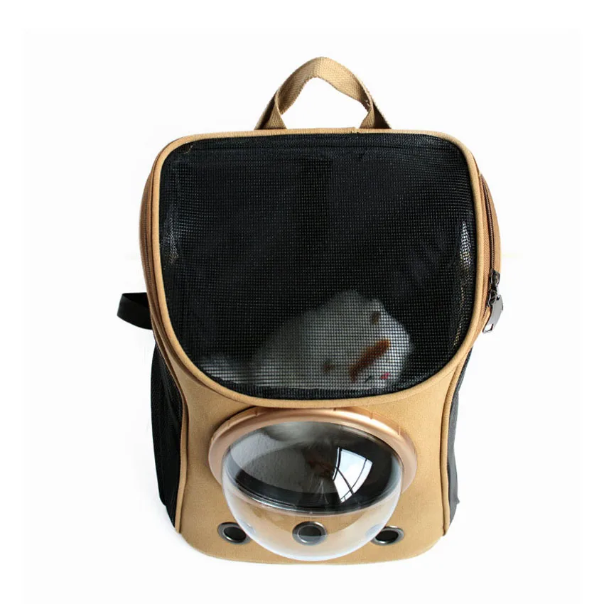 

Portable Cat Bags Breathable Space Capsule Window Pet Backpack For Small Dogs Cats Outdoor Travel Double Shoulder Carrier Bag