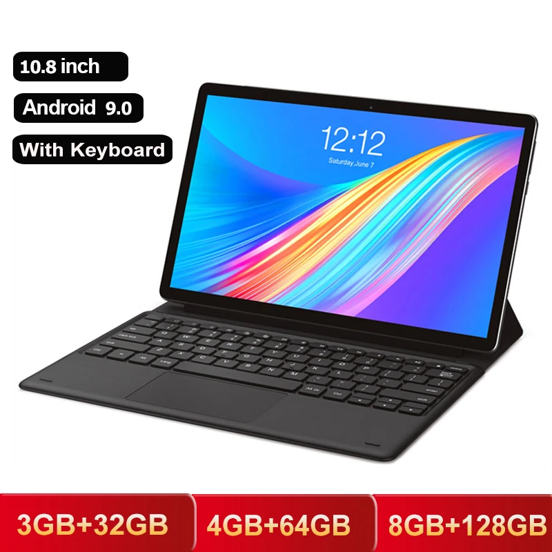 

10,1-дюймовый планшет с четырёхъядерным процессором, ОЗУ 4 Гб, ПЗУ 32 ГБ, 64 ГБ, 10,8 ГБ, Android 9