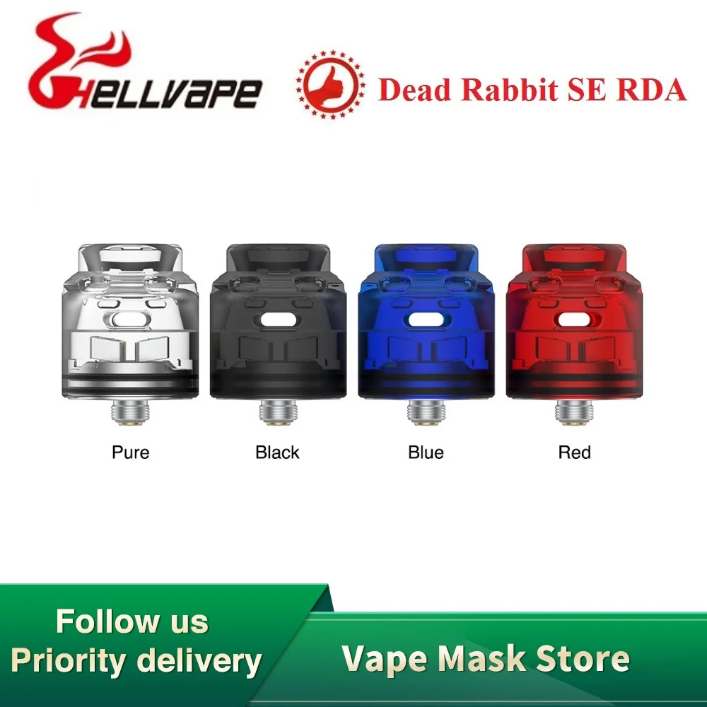 Новый атомайзер Hellvape Dead Rabbit SE 24 мм с 510 контактами и сквонк-штифтом для обоих модов