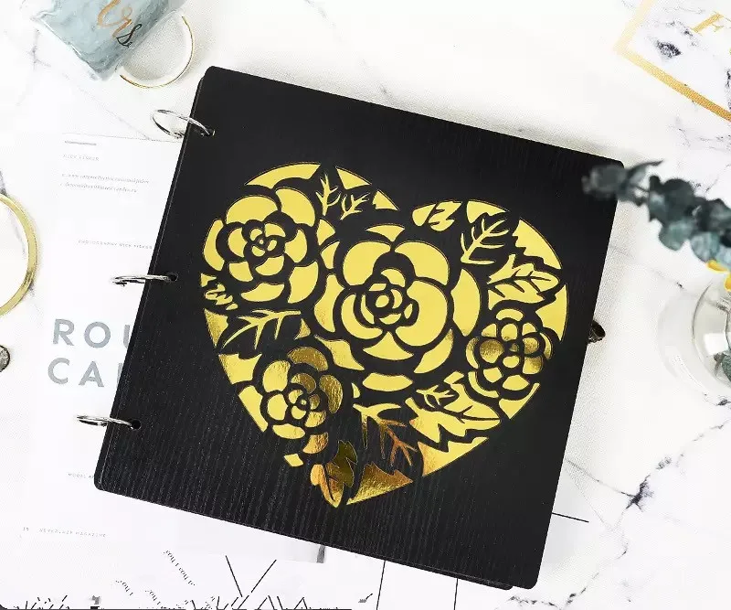Коричневый Новая пластиковая пленка diy руководство альбом паста альбом креативные любовники Романтический альбом съемки рост запись - Цвет: Коричневый